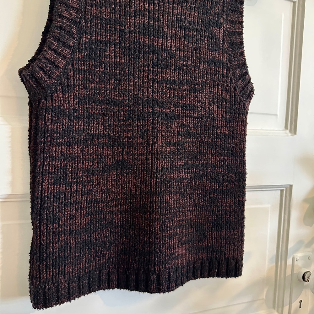 ATELIER DELPHINE Boucle Sweater Tank in Espresso, Sz M - Picture 7 of 14